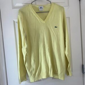 Lacoste Yellow Long Sleeve Sweater